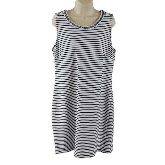 Talbots Striped Sleeveless Dress - Picture 4 of 10
